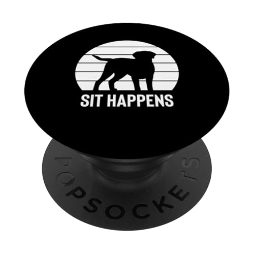 Sit Happens Dog Trainer Dog School PopSockets Klebender PopGrip Sit Happens Dog Trainer Dog School PopSockets Klebender PopGrip von Hundetrainer Hundeschule Design Idee