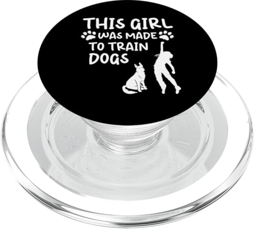 This Girl Was Made To Train Dogs Dog Trainer Dog School PopSockets PopGrip für MagSafe von Hundetrainer Hundeschule Designs Idee