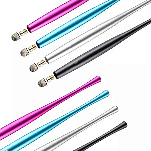 Drawing Stylus Pen Combo Universal Kapazitiver Touchscreen Faser Feine Spitzen Stift Für Tablet iPad Für iPhone Für Samsung Für Huawei (Silber) von Hundor