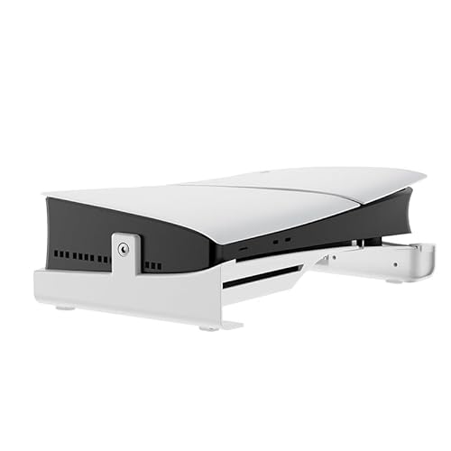 Für PS5 Slim Horizontaler Ständer für PS5 Slim Konsole mit 4-Port USB Hub, Upgraded PS5 Accessories Base Holder für Playstation 5 Slim Editions (Normal) von Hundor