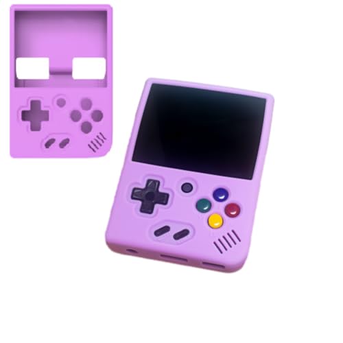 Hundor Für Miyoo Mini Open Source Retro Gaming Konsole Silikon Schutzhülle Hülle Voller Schutz Einfache Solid Color Shell Case (Lila) von Hundor