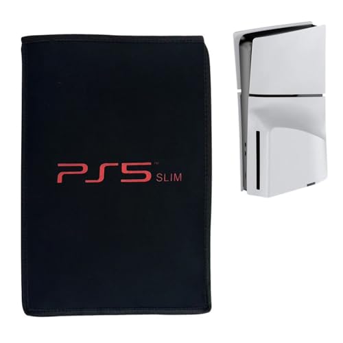 Hundor Weiche staubdichte Schutzhülle für PS5 Slim Disc/Digitalkonsole Ersatz Schutzhülle Staubschutzhülle Skin Cover für PS5 Slim Spiele Zubehör von Hundor