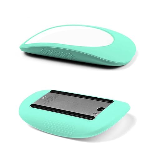 Silikon-Maus-Schutzhülle für Apple Magic Mouse 2, farbenfrohe, weiche, ultradünne Skin-Schutzhülle, Anti-Drop-Maus-Zubehör. (Grau) von Hundor