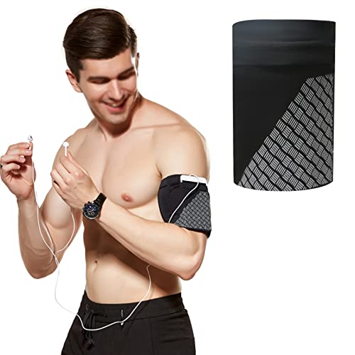 Sportarmband Handy Universal leichtes Sportarmband für Handy Sportarmband mit Schlüsselfach Laufen Doppel Sportarmband für Handy Armband Telefon Handy Case für Laufen Workout Joggen und Fitness von Hundredweat