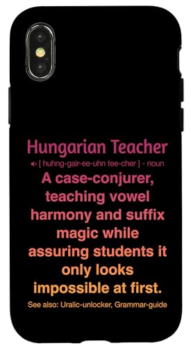 ungarische Lehrerin Hülle für iPhone X/XS von Hungarian Teacher Gifts & Tees