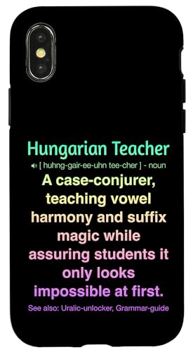 ungarische Lehrerin Hülle für iPhone X/XS von Hungarian Teacher Gifts & Tees