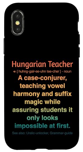 ungarische Lehrerin Hülle für iPhone X/XS von Hungarian Teacher Gifts & Tees