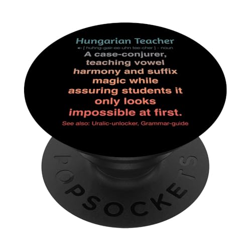 ungarische Lehrerin PopSockets Klebender PopGrip von Hungarian Teacher Gifts & Tees