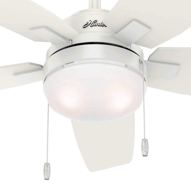 Hunter Arcot Ventilator mit Licht, weiß/grau von Hunter