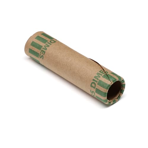 Huron Gekräuselte Dime Münzverpackung, $5 Rolle, Grün, 1000 Stück Huron Gekräuselte Dime Münzverpackung, $5 Rolle, Grün, 1000 Stück von Huron