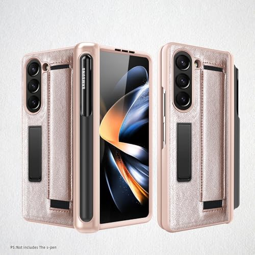 Handy-Flip-Hülle Compatible with Samsung Galaxy Z Fold 5, stoßfeste Lederhülle mit S-Pen-Halter, Rundum-Schutzhülle mit unsichtbarem Standfuß Compatible with Samsung Galaxy Z Fold 5 mit Armband Schutz Handy-Flip-Hülle Compatible with Samsung Galaxy Z Fold 5, stoßfeste Lederhülle mit S-Pen-Halter, Rundum-Schutzhülle mit unsichtbarem Standfuß Compatible with Samsung Galaxy Z Fold 5 mit Armband Schutz von HurrayB
