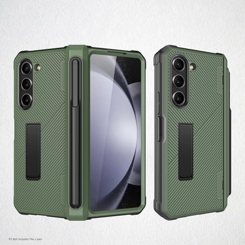 Handy-Flip-Hülle Stoßfestes Scharniergehäuse Compatible with Samsung Galaxy Z Fold 5 mit S-Stifthalter und Displayschutz, Rundumschutz, unsichtbare Standabdeckung Compatible with Samsung Galaxy Z Fold Handy-Flip-Hülle Stoßfestes Scharniergehäuse Compatible with Samsung Galaxy Z Fold 5 mit S-Stifthalter und Displayschutz, Rundumschutz, unsichtbare Standabdeckung Compatible with Samsung Galaxy Z Fold von HurrayB