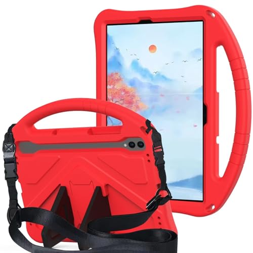 Tablet PC Hülle Case Compatible with Samsung Galaxy Tab S9 FE 11"(2023) SM-X510N/WiFi X516B Shockproof Tablet CoverLightweight EVA Tablet Cover with Adjustable Strap Protective Shell for Kids Case Sch von HurrayB