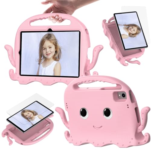 Tablet PC Hülle Compatible with Lenovo Tab M10 Plus 10.3 Inch/K10 10.3" TB-X606F/TB-X606X/TB-X6C6F/TB-X6C6X Case, Lightweight Shockproof Kids Cover , Anti-Slip Corners Tablet Case with Shoulder Strap von HurrayB
