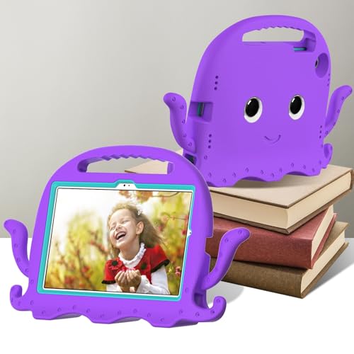 Tablet PC Hülle Kompatibel mit Samsung Galaxy Tab A8 10,5 Zoll X200/X205 (2021) Hülle, leichte, stoßfeste Kinderhülle, Anti-Rutsch-Ecken-Tablet-Hülle mit Schultergurt Compatible with Kinder und Jungen von HurrayB