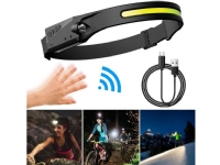 LED-Stirnlampe mit Bewegungssensor IPX4 USB-C 1200 mAh - schwarz LED-Stirnlampe mit Bewegungssensor IPX4 USB-C 1200 mAh - schwarz von Hurtel