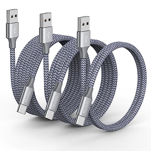 Huukein USB C Kabel Set [0,3M 1M 2M] Ladekabel USB A zu USB C 3A Schnellladekabel für Samsung Galaxy S22 S20 FE A54 A53 A52 M13 A14 A23 A34, iPhone 15, Pixel, USB-C Geräte von Huukein