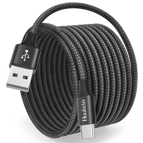 Huukein USB C Ladekabel 3M, Lang Nylon USB A auf USB C Kabel 3A Schnellladekabel für Samsung Galaxy S24 S23 S22 S20 FE A54 A14 A34 A23, Pixel 6/ 7Pro, Redmi, PS5 Controller, Switch von Huukein