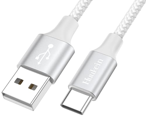 USB C Kabel Kurz, 0.3M USB A auf USB C Kabel Schnellladekabel Kurz USBC Kabel für Samsung Galaxy S24 S20 FE A55 A15 A16 A35, für iPhone 15/16 Pro Max, Pixel, Switch von Huukein