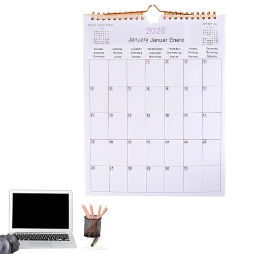 Huvqianu Wandkalender 2025, Wandkalender für 2025, mehrsprachiger Spulenplaner, Agenda, Organizer, Terminplanung für Zuhause, Büro, Schule, Klassenzimmer, Küche, Schlafzimmer Huvqianu Wandkalender 2025, Wandkalender für 2025, mehrsprachiger Spulenplaner, Agenda, Organizer, Terminplanung für Zuhause, Büro, Schule, Klassenzimmer, Küche, Schlafzimmer von Huvqianu