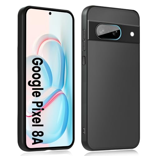 HuwaiH Handyhülle für Google Pixel 8A Hülle, Upgraded Kameraschut, Anti-Rutsch Stoßfest Haltbarkeit Schutzhülle, Unterstützt kabelloses Laden Weich TPU Case, Passgenau für Pixel 8A, Schwarz HuwaiH Handyhülle für Google Pixel 8A Hülle, Upgraded Kameraschut, Anti-Rutsch Stoßfest Haltbarkeit Schutzhülle, Unterstützt kabelloses Laden Weich TPU Case, Passgenau für Pixel 8A, Schwarz von HuwaiH