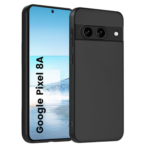 HuwaiH Handyhülle für Google Pixel 8a Hülle, Anti-Schock, Upgraded Kameraschutz, Antikratzer, Anti-Rutsch Schutzhülle, Unterstützt kabelloses Laden, Anti-Fingerabdruck Case für Pixel 8a(schwarz) HuwaiH Handyhülle für Google Pixel 8a Hülle, Anti-Schock, Upgraded Kameraschutz, Antikratzer, Anti-Rutsch Schutzhülle, Unterstützt kabelloses Laden, Anti-Fingerabdruck Case für Pixel 8a(schwarz) von HuwaiH