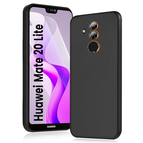 HuwaiH Handyhülle für Huawei Mate 20 Lite Hülle, Upgraded Kameraschutz, Anti-Schock Schutzhülle, Unterstützt kabelloses Laden, Antikratzer Anti-Fingerabdruck Schwarz TPU Hülle für Mate 20 Lite HuwaiH Handyhülle für Huawei Mate 20 Lite Hülle, Upgraded Kameraschutz, Anti-Schock Schutzhülle, Unterstützt kabelloses Laden, Antikratzer Anti-Fingerabdruck Schwarz TPU Hülle für Mate 20 Lite von HuwaiH