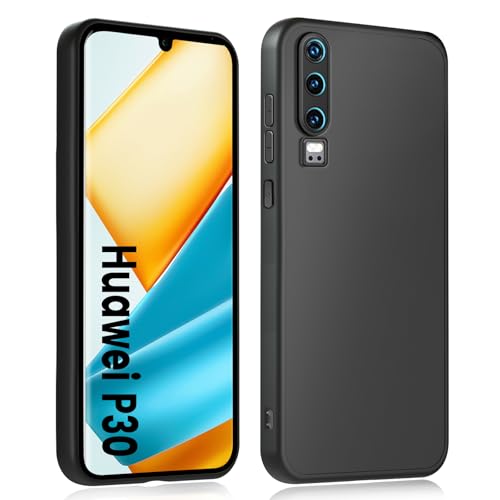 HuwaiH Handyhülle für Huawei P30 Hülle, Upgraded Kameraschut, Anti-Rutsch Stoßfest Haltbarkeit Schutzhülle, Anti-Fingerabdruck Weich TPU Case, Rundumschutz, Fallschutz, Passgenau für P30, Schwarz HuwaiH Handyhülle für Huawei P30 Hülle, Upgraded Kameraschut, Anti-Rutsch Stoßfest Haltbarkeit Schutzhülle, Anti-Fingerabdruck Weich TPU Case, Rundumschutz, Fallschutz, Passgenau für P30, Schwarz von HuwaiH