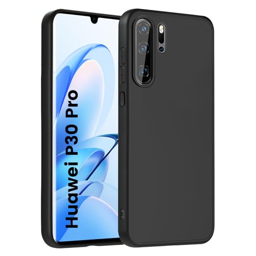 HuwaiH Handyhülle für Huawei p30 pro Hülle, Anti-Schock, Antikratzer, Anti-Rutsch Schutzhülle, Unterstützt kabelloses Laden, Anti-Fingerabdruck Case für p30 pro(Schwarz) von HuwaiH