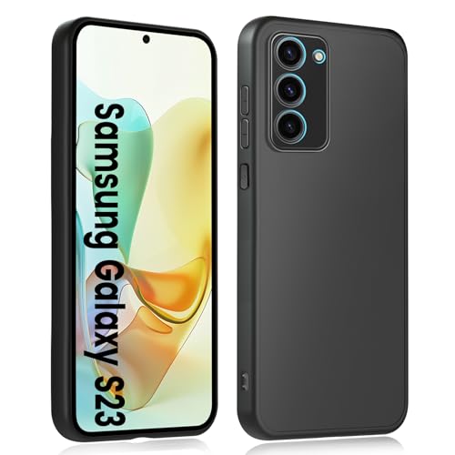 HuwaiH Handyhülle für Samsung Galaxy S23 Hülle, Upgraded Kameraschut, Anti-Rutsch Stoßfest Haltbarkeit Schutzhülle, Unterstützt kabelloses Laden Weich TPU Case, Passgenau für Samsung S23, Schwarz HuwaiH Handyhülle für Samsung Galaxy S23 Hülle, Upgraded Kameraschut, Anti-Rutsch Stoßfest Haltbarkeit Schutzhülle, Unterstützt kabelloses Laden Weich TPU Case, Passgenau für Samsung S23, Schwarz von HuwaiH