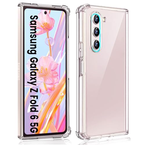 HuwaiH Handyhülle für Samsung Galaxy Z Fold 6 5G Hülle, Anti-Rutsch Stoßfest Haltbarkeit Schutzhülle, Anti-Fingerabdruck, Transparent Nicht Vergilbend Weich TPU Soft Case, Passgenau für Z Fold 6 HuwaiH Handyhülle für Samsung Galaxy Z Fold 6 5G Hülle, Anti-Rutsch Stoßfest Haltbarkeit Schutzhülle, Anti-Fingerabdruck, Transparent Nicht Vergilbend Weich TPU Soft Case, Passgenau für Z Fold 6 von HuwaiH