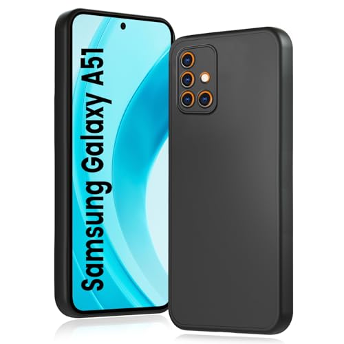 HuwaiH Handyhülle für Samsung Galaxy a51 Hülle, Upgraded Kameraschutz, Anti-Schock Schutzhülle, Unterstützt kabelloses Laden, Antikratzer Anti-Fingerabdruck Schwarz TPU Hülle für Samsung a51 HuwaiH Handyhülle für Samsung Galaxy a51 Hülle, Upgraded Kameraschutz, Anti-Schock Schutzhülle, Unterstützt kabelloses Laden, Antikratzer Anti-Fingerabdruck Schwarz TPU Hülle für Samsung a51 von HuwaiH
