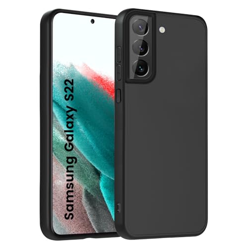 HuwaiH Handyhülle für Samsung Galaxy s22 Hülle, Anti-Schock, Antikratzer, Anti-Rutsch Schutzhülle, Unterstützt kabelloses Laden, Anti-Fingerabdruck Case für Samsung Galaxy s22(schwarz) HuwaiH Handyhülle für Samsung Galaxy s22 Hülle, Anti-Schock, Antikratzer, Anti-Rutsch Schutzhülle, Unterstützt kabelloses Laden, Anti-Fingerabdruck Case für Samsung Galaxy s22(schwarz) von HuwaiH