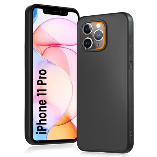 HuwaiH Handyhülle für iPhone 11 Pro Hülle, Anti-Schock Schutzhülle, Unterstützt kabelloses Laden, Antikratzer Anti-Fingerabdruck rutschfest Schwarz TPU Hülle für iPhone 11 Pro HuwaiH Handyhülle für iPhone 11 Pro Hülle, Anti-Schock Schutzhülle, Unterstützt kabelloses Laden, Antikratzer Anti-Fingerabdruck rutschfest Schwarz TPU Hülle für iPhone 11 Pro von HuwaiH