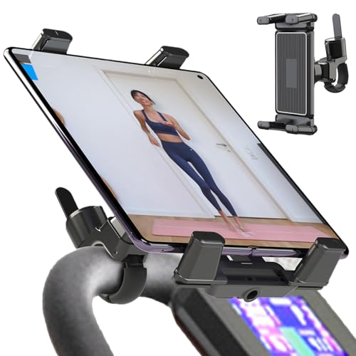 Handyhalterung für den Innenbereich, Fitnessstudio, Radfahren, Lenker, Handyhalterung, Tablet-Halterung, Smartphone-Halterung, Übungslenker, Handy-Ständer für Männer und Frauen von Huyeruie