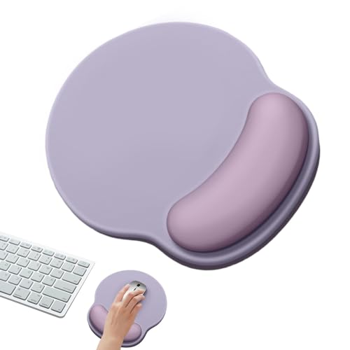 Huyeruie Computer-Handgelenk-Mauspad, ergonomisches Schwamm-Mauspad, einfache reine Farbe, Schwamm-Mauspad für Spiel, Arbeit, Programmierung und Design von Huyeruie