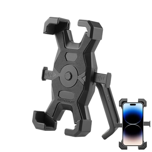 Huyeruie Motorrad-Handyhalterung, Lenker-Handyhalterung – drehbare Motorrad-Telefonhalterung, Motorrad-Lenker-Handyklemme, Roller-Handy-Clip für Handys von Huyeruie