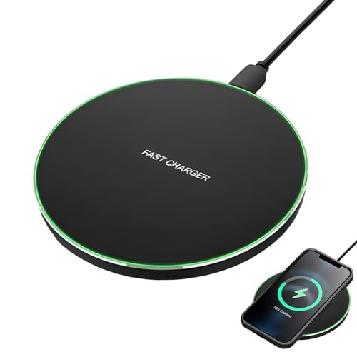 Kabelloses Ladegerät – 15/30/50 W schnelles kabelloses Ladepad | magnetisches kabelloses Telefonladegerät | Mag-Safe Ladepad | Schnelllade-Pad | sicheres High-Speed-Laden für Elektronik mit Licht für von Huyeruie