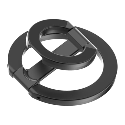 Magnetischer Handy-Griffständer, 360 Grad drehbar, Fingerringhalter, abnehmbarer Metallständer, Smartphone-Zubehör von Huyeruie