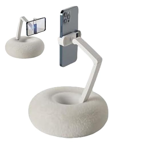 Tragbarer Handyhalter, kuscheliger Bildschirm-Telefonhalter, Kissen-Tablet-Halter, gemütlicher verstellbarer Handy-Ständer, Handy-Tablet-Halter, Kissen, Handyhalter für Bett, Couch, Schreibtisch von Huyeruie