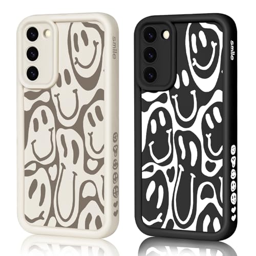 HuyxyTec 2 Stück Handyhülle für Samsung Galaxy S20 FE Hülle Aesthetic Smiley mit Muster Matte Case Frauen Mädchen, Weich TPU Schutzhülle Stoßfest Bumper Case für Samsung Galaxy S20 FE, 03 HuyxyTec 2 Stück Handyhülle für Samsung Galaxy S20 FE Hülle Aesthetic Smiley mit Muster Matte Case Frauen Mädchen, Weich TPU Schutzhülle Stoßfest Bumper Case für Samsung Galaxy S20 FE, 03 von HuyxyTec