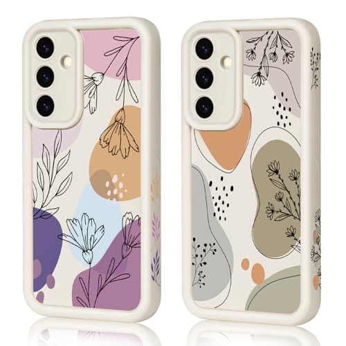 HuyxyTec 2 Stück Handyhülle für Samsung Galaxy S25 Plus Hülle Aesthetic Blumen mit Muster Matte Case Frauen Mädchen, Weich TPU Schutzhülle Stoßfest Bumper Case für Samsung Galaxy S25 Plus, 01 HuyxyTec 2 Stück Handyhülle für Samsung Galaxy S25 Plus Hülle Aesthetic Blumen mit Muster Matte Case Frauen Mädchen, Weich TPU Schutzhülle Stoßfest Bumper Case für Samsung Galaxy S25 Plus, 01 von HuyxyTec