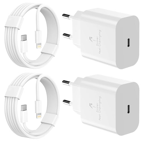 für Telefonladegerät Apple Charger, 2er-Pack Apple Fast Charging 20 W PD USB C Wandladegerät Block mit Lightning-Kabel Kompatibel mit iPhone 14/13/12/12 Pro Max/11 Pad【MFi Zertifiziert】 für Telefonladegerät Apple Charger, 2er-Pack Apple Fast Charging 20 W PD USB C Wandladegerät Block mit Lightning-Kabel Kompatibel mit iPhone 14/13/12/12 Pro Max/11 Pad【MFi Zertifiziert】 von Huyyiel