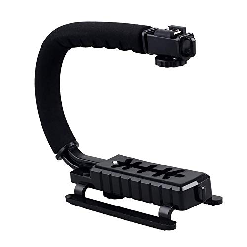 Hand Stabilisator, Video Aktion Handgriff-Griff mit Hot-Shoe-Halterung für Canon Nikon Sony Panasonic Pentax Olympus DSLR-Kamera Camcorder von Hwamart
