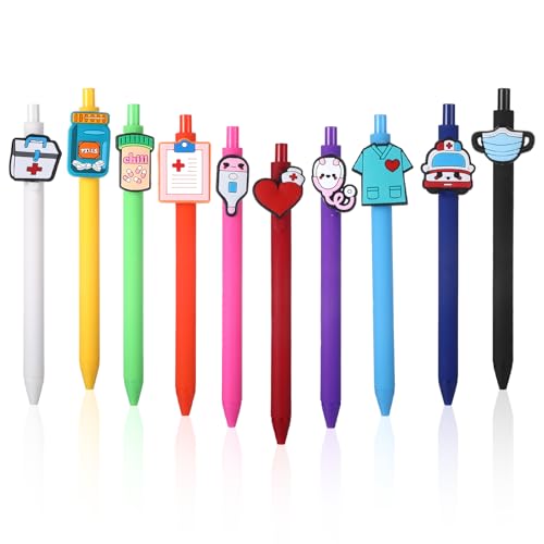 HweeWanX 10 Stück Lustige Kugelschreiber Krankenschwester Geschenke, Cartoon Krankenschwester Stift, Geschenk Krankenschwester Zubehör für Krankenschwestern Ärzte medizinische Assistenten HweeWanX 10 Stück Lustige Kugelschreiber Krankenschwester Geschenke, Cartoon Krankenschwester Stift, Geschenk Krankenschwester Zubehör für Krankenschwestern Ärzte medizinische Assistenten von HweeWanX