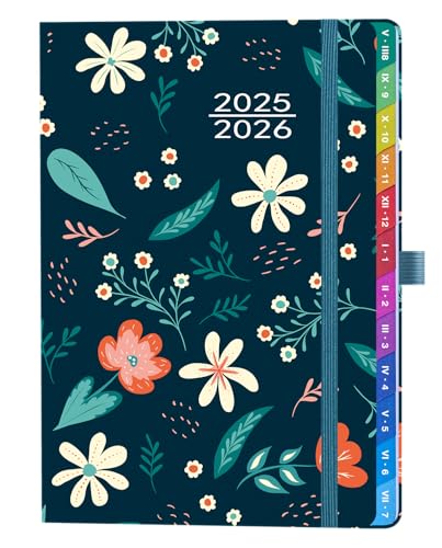 Akademischer A5 Wochenkalender 2025/2026 – Schulkalender & Studienplaner – Aug. 2025 bis Jul. 2026 – 1 Woche auf 2 Seiten – Terminplaner mit Tabs, Gummiband & Stifthalter – Blau Akademischer A5 Wochenkalender 2025/2026 – Schulkalender & Studienplaner – Aug. 2025 bis Jul. 2026 – 1 Woche auf 2 Seiten – Terminplaner mit Tabs, Gummiband & Stifthalter – Blau von HwxBen