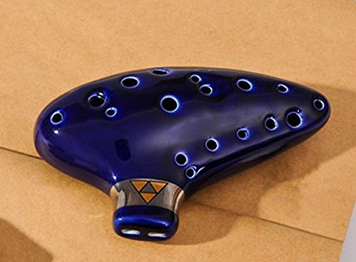 Doppelläufige 16 Holes ZCeramic Alto C Ocarina für Zelda Fan von Hwydo