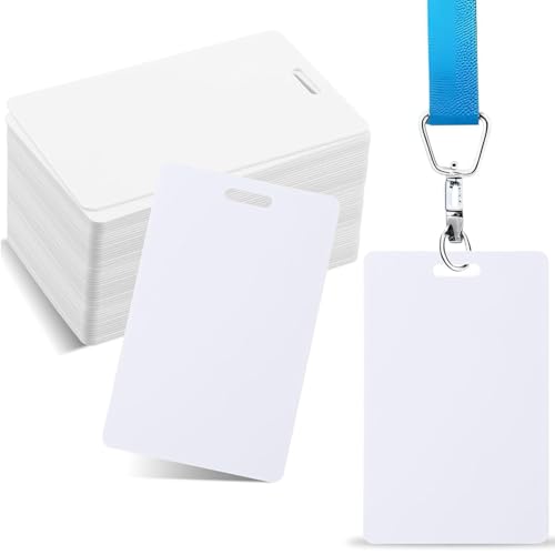 Hxhsgmeh 100 Stück Weiße PVC-Karten mit Schlitzstanzer An der Kurzen Seite, Vertikaler Schlitzstanzer, Kreditkarten, Lichtbildausweis Hxhsgmeh 100 Stück Weiße PVC-Karten mit Schlitzstanzer An der Kurzen Seite, Vertikaler Schlitzstanzer, Kreditkarten, Lichtbildausweis von Hxhsgmeh