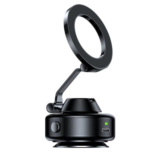 Hxhsgmeh 360° Magnetische Auto-Saugnapfhalterung für Handys mit Elektrosaugkraft, Antischütteln, Ultrastabile Passform für Alle Autotelefone, Schwarz Hxhsgmeh 360° Magnetische Auto-Saugnapfhalterung für Handys mit Elektrosaugkraft, Antischütteln, Ultrastabile Passform für Alle Autotelefone, Schwarz von Hxhsgmeh
