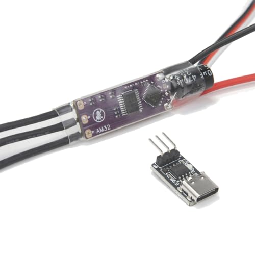 Hxhsgmeh AM32 2-4S 40A ESC 32-Bit Elektronischer Drehzahlregler Unterstützt PWM/DSHOT/Sine für RC Auto Crawler Drohne Bürstenloser Motor Hxhsgmeh AM32 2-4S 40A ESC 32-Bit Elektronischer Drehzahlregler Unterstützt PWM/DSHOT/Sine für RC Auto Crawler Drohne Bürstenloser Motor von Hxhsgmeh